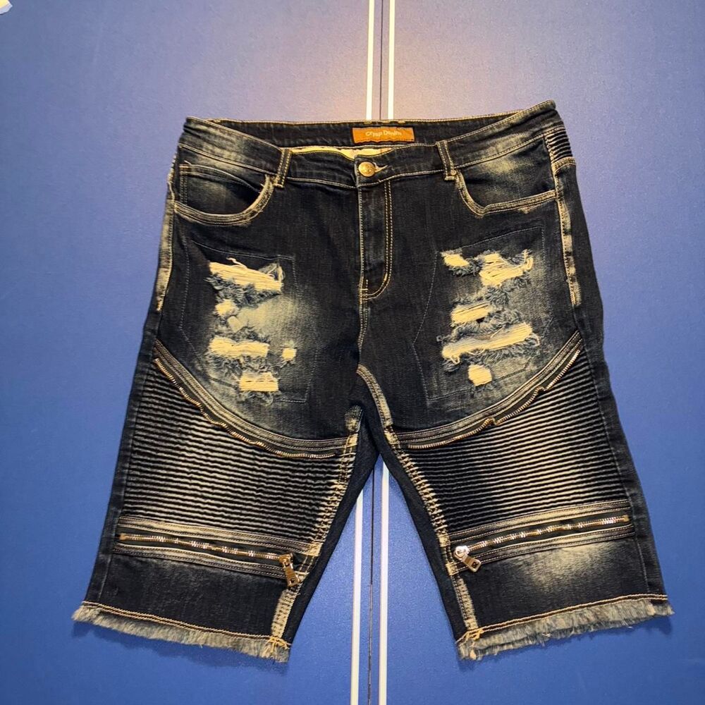 Crysp denim tan washed streetwear denim